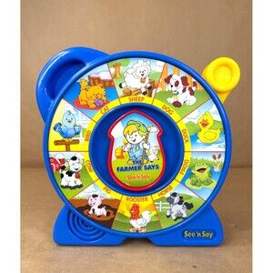 Vintage Fisher-Price See 'N Say "The Farmer Says" Learning Toy - Tested & Works!